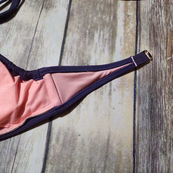 Victoria's Secret purple triangle bikini top woman's size small - Picture 9 of 10